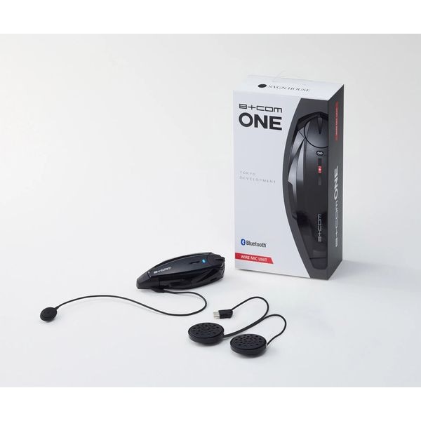 サインハウス オートバイ用インカム　B+COM ONE　スタンダードモデル　ワイヤーマイクUNITフルフェイスヘルメット向け 00081661