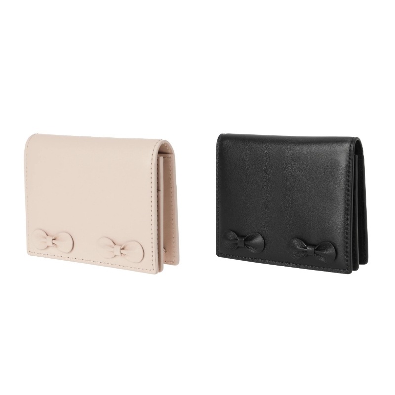 リボンカードケース 財布 Marshmallow ribbon card holder [2カラー]