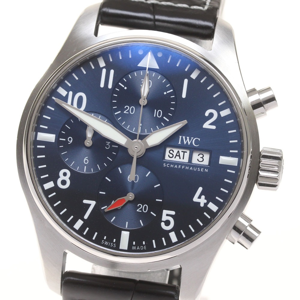 IWC SCHAFFHAUSEN IW388101 パイロットウォッチ クロノグラフ 41 デイデイト 自動巻き メンズ 良品 _826185【中古】 311,895円
