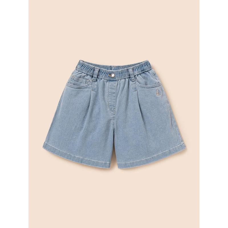 女の子デニムショートパンツ スカイブルー