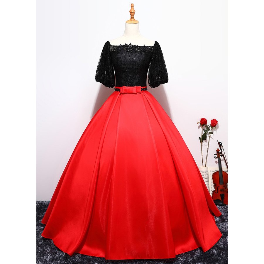 カラードレス ロング 安い イブニングドレス 二次会 パーティードレス 演奏会 花嫁 フォーマルドレス 発表会 結婚式 カクテルドレス 披露宴 レッド