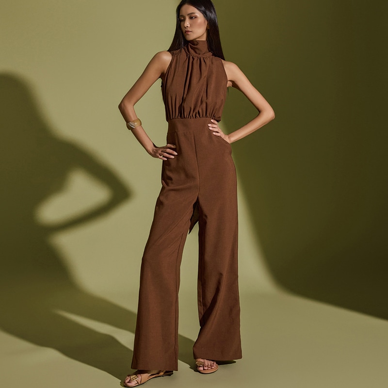 JS045 ストラップ ジャンプスーツ