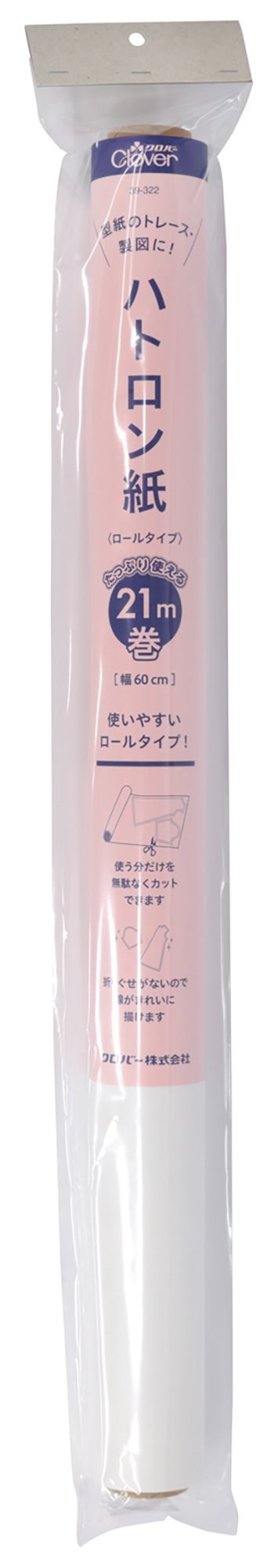 他サイト： クロバー(Clover) ハトロン紙 ロールタイプ 21m巻 39-322の商品画像