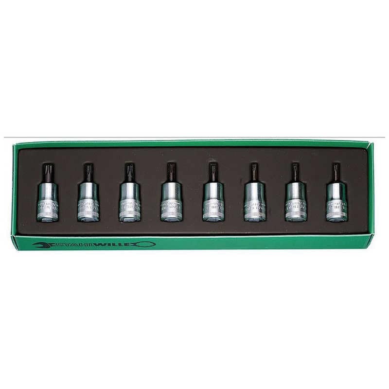 STAHLWILLE　8点組 3/8SQ ヘクスローブソケットレンチセット　49TX/8