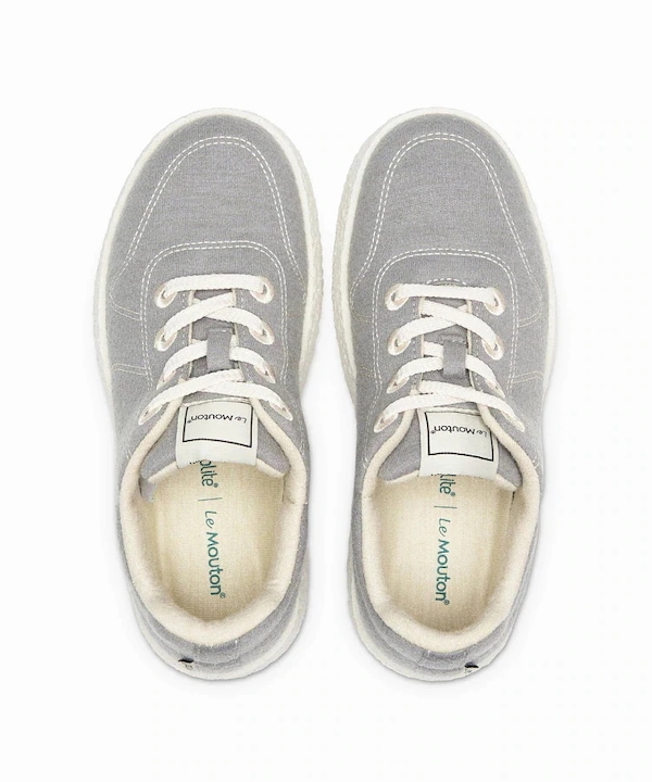 メイト 軽い メリノ ウール ストライプ ロゴ レースアップ ローカットスニーカ Qoo10 le mouton メイト 軽い メリノ ウール ストライプ