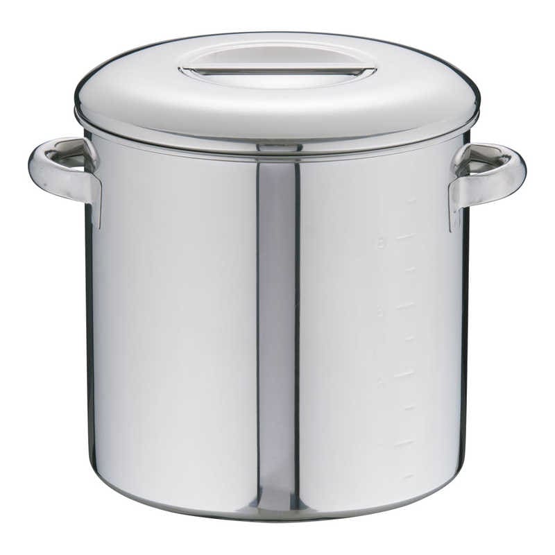 本間製作所　18-8内蓋式キッチンポット (手付)24cm 　AKT47024