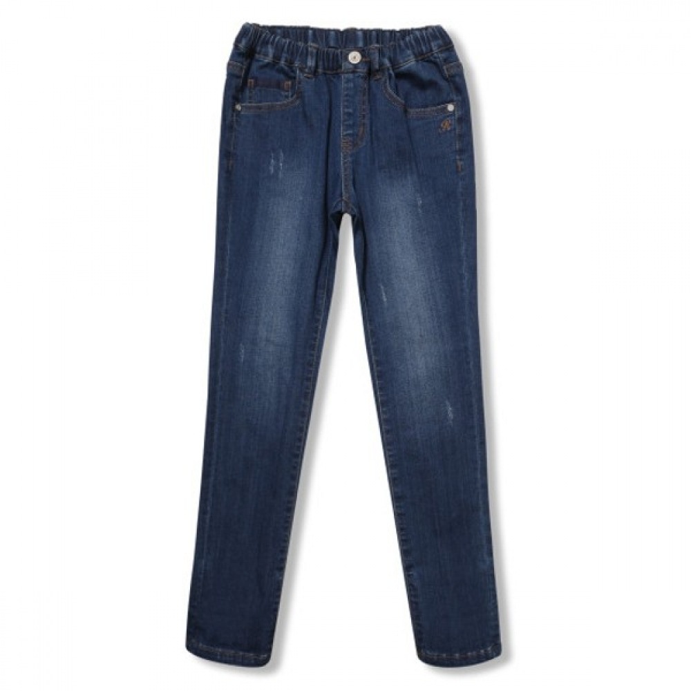 [レノマキッズ] 女の子用スリムストレートフィットロールアップデニム_R1941Q210