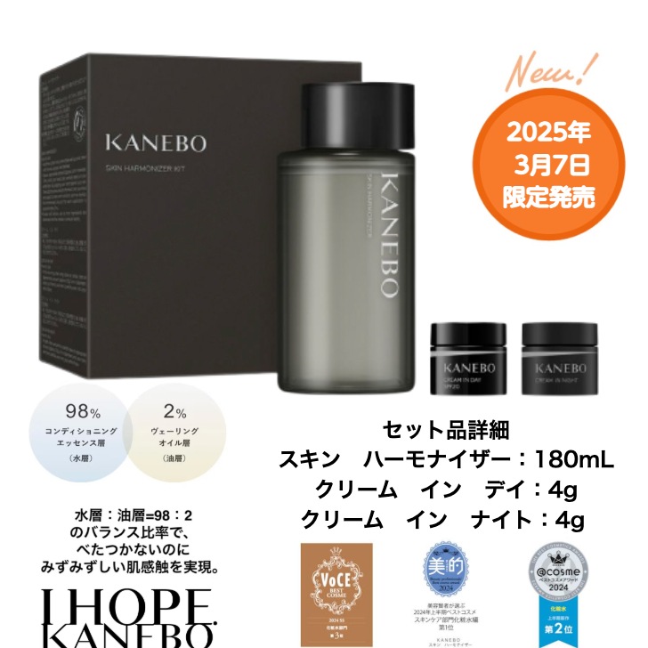 限定キット【国内正規品】【ベストコスメ受賞】スキン ハーモナイザー キット 闘う化粧水 水油2層タイプ うるおい 透明感 べたつかないのにみずみずしい肌感触 複雑な肌悩みに終止符 数量限定発売 5,573円