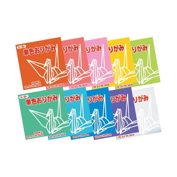 （まとめ）トーヨー 単色おりがみ 15.0cm しろ(×30セット)