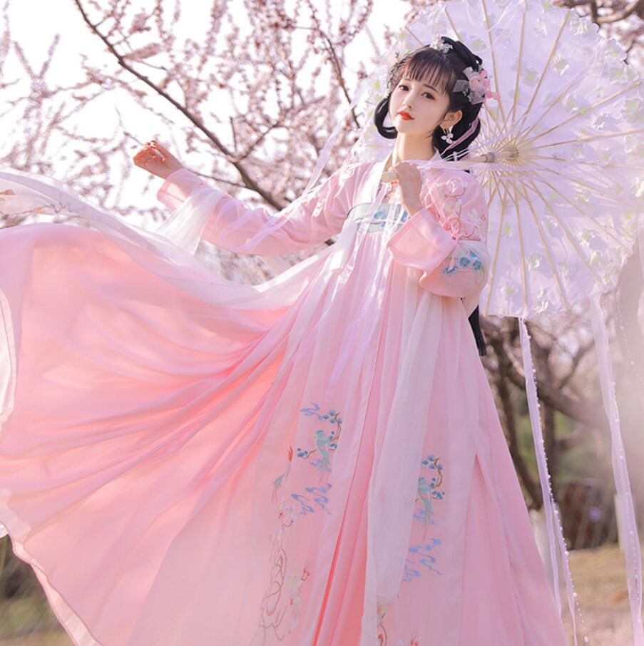 唐装漢服 華流衣装 中華古代服 刺繍 中華服 チャイナ服 中華風 チャイナ風 花柄 古典美人服 舞台衣装 ステージ衣装 チャイナドレス イベント 仮装 コスチューム パーティー 舞台パフォーマンス