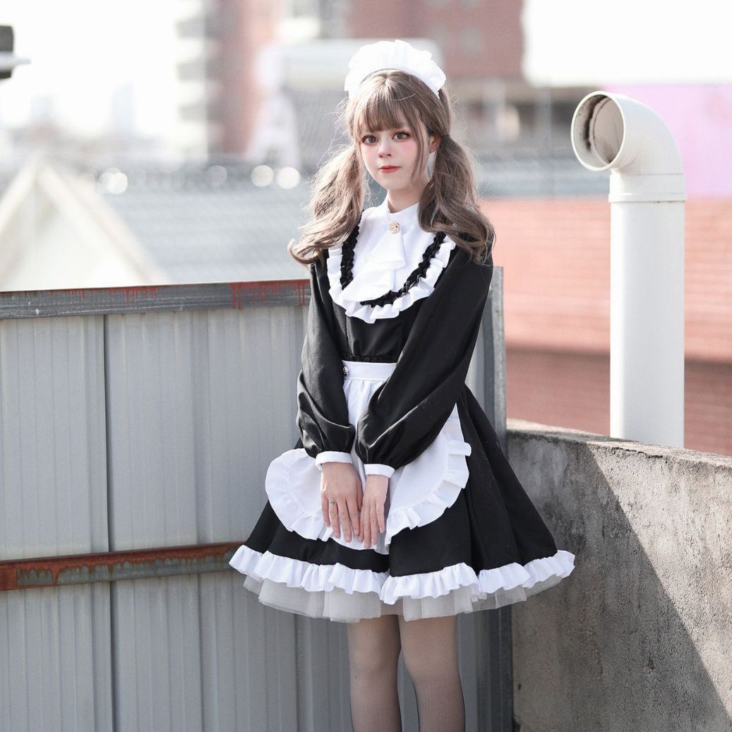 【2025新作】正規品lolita豪華イギリス式メイド服長袖メイドコスチュームコスプレ