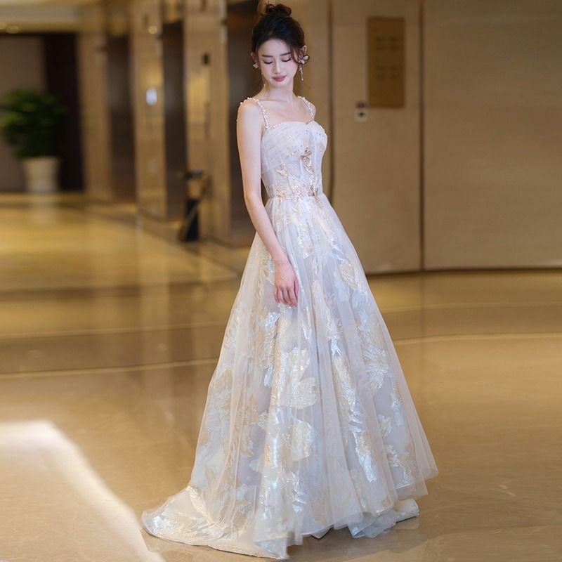 結婚式ドレス ロング 個性的 パーティードレス 二次会 お呼ばれ Aライン レース レディース ワンピース 大人 20代 30代 40代 結婚式 披露宴 演奏会 ホスト パーティー