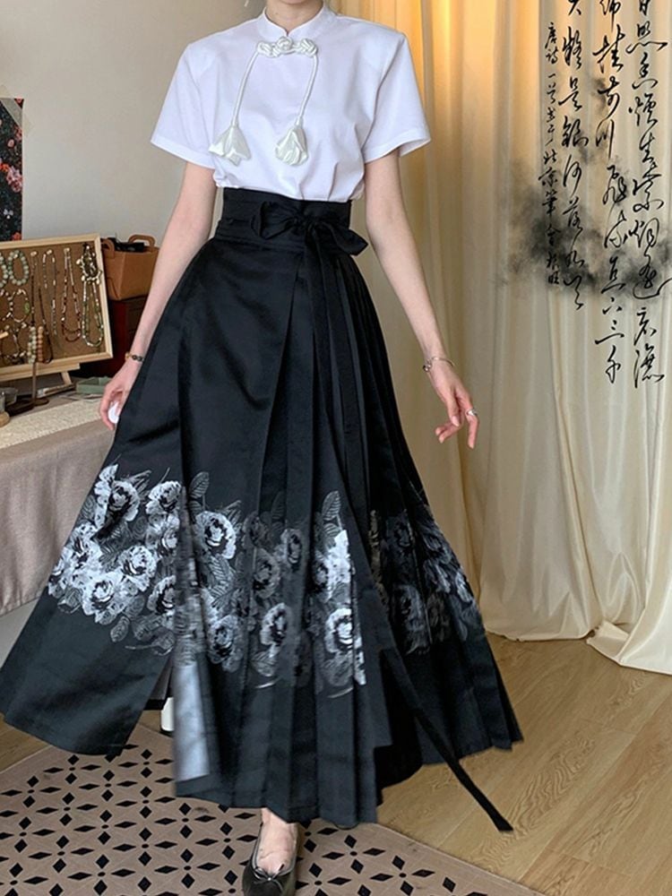 新品ファッション 二点セット 中国の馬のメリースカートセットライトラグジュアリーハイエンドオーラストロングウィメンズ気質ティーティーセットサマー