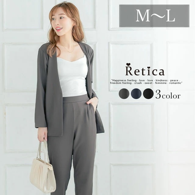 スーツ レディース セット 上下 ワイドパンツ ゆったり フォーマル 長袖 ジャケット カジュアル 二次会 卒業式 入学式 発表会 ワンピース パンツスーツ 大きい