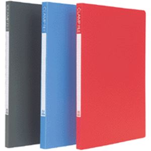 （まとめ）ビュートン クランプファイル A4タテ100枚収容 背幅17mm ダークグレー BCL-A4-DG 1冊 (×30セット)