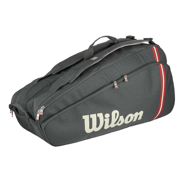 国内未発売モデル ６本収納 ウィルソン(Wilson) 2025 TOUR ツアー 6PK ラケットバッグ テニスバッグ WR8037501001 ブラック