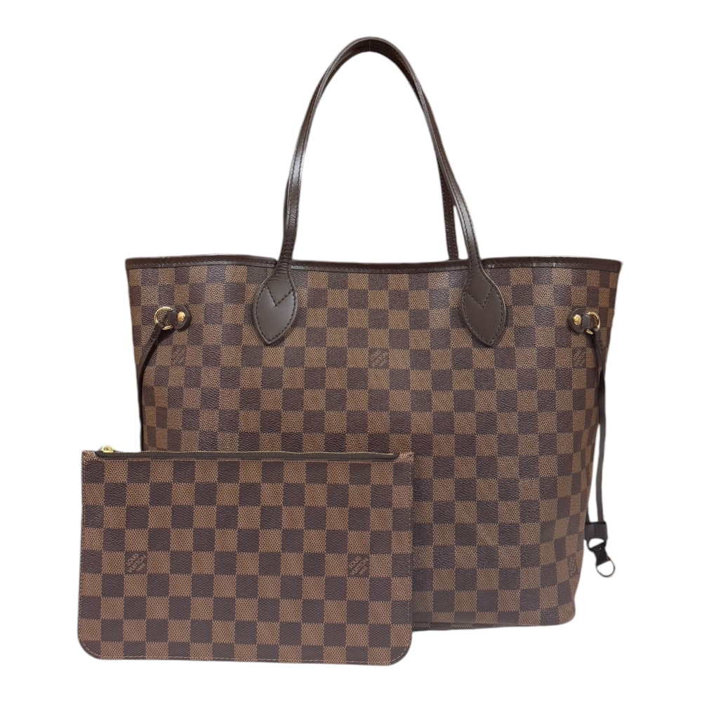 ルイヴィトン ネヴァーフルMM ダミエ トートバッグ ダミエキャンバス N40599 ブラウン LOUIS VUITTON 中古