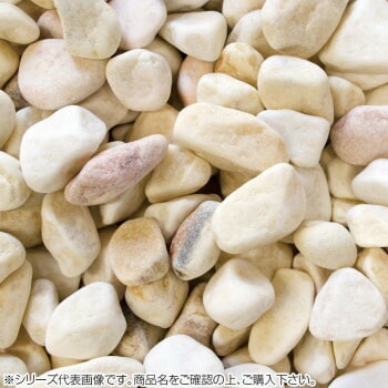 マツモト産業 洋風砂利 ブライトイエロー玉石 10～20mm内外 20kg