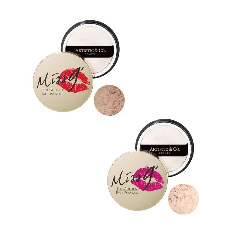Miss9 ミスナイン ザ ゴールデンフェイスパウダー 4g 01 ノーマル肌 02 白肌 しっとり ゴールドラメ