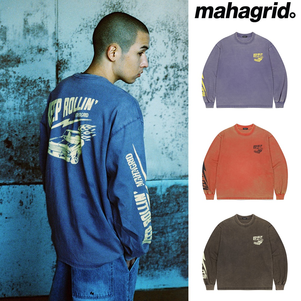 [mahagrid] WASHED OLD CAR LS TEE