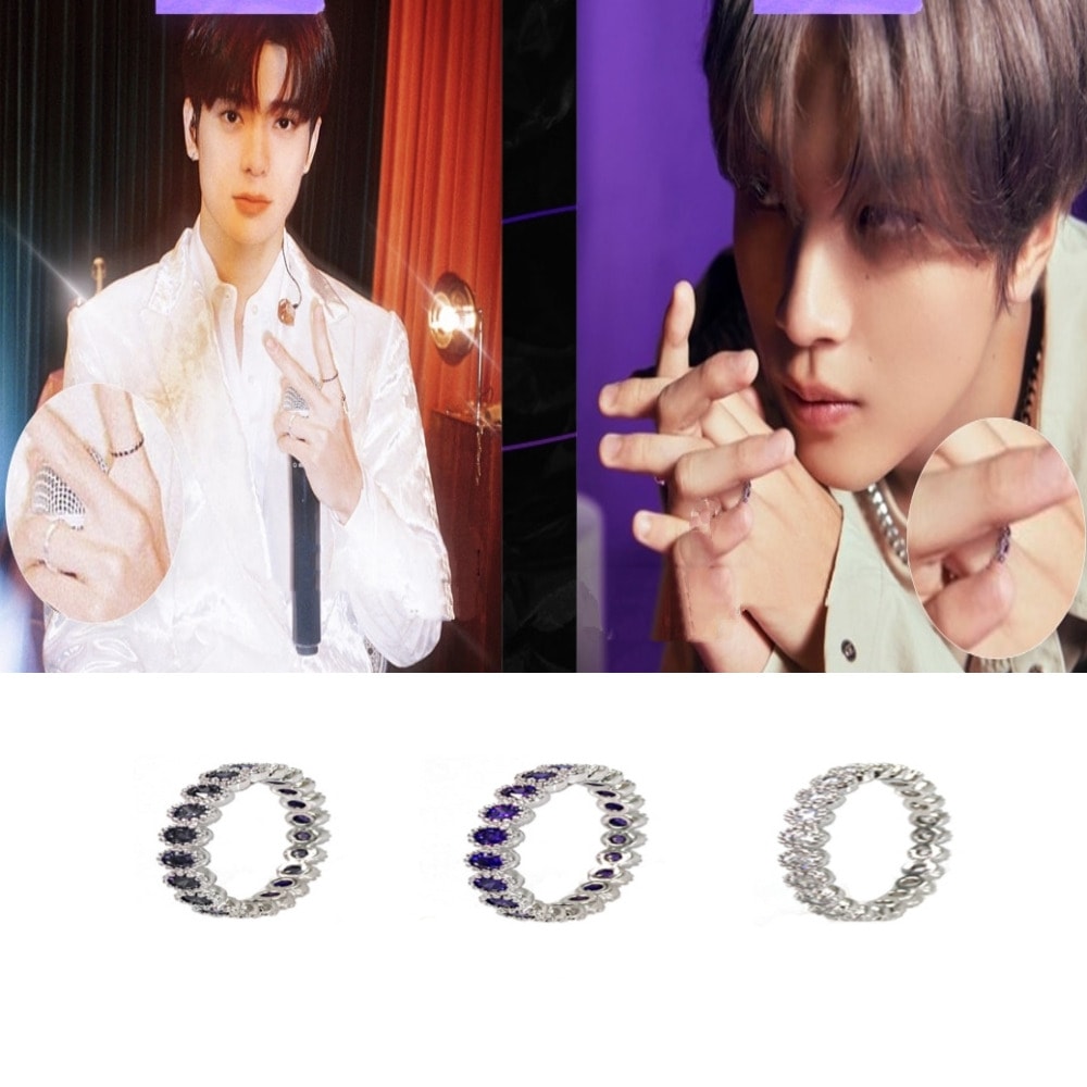 BTS/NCT着用/クーポン贈呈/韓国ファッション/ ジュエリー/Tenis chain cubic ring M/S/指輪/リング