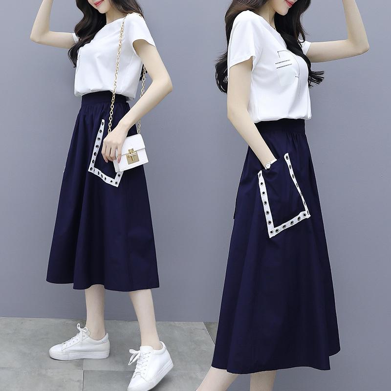 ワンピースセット レディース マキシワンピース 春夏 半袖Ｔシャツ ロングスカート セットアップ ワンピース オシャレ カジュアル 大人可愛い30代 50代