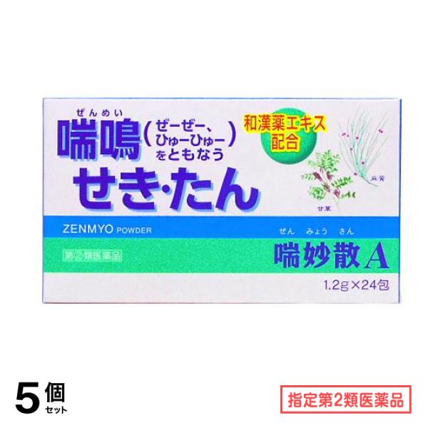指定第２類医薬品 喘妙散A 24包 5個セット 4,361円
