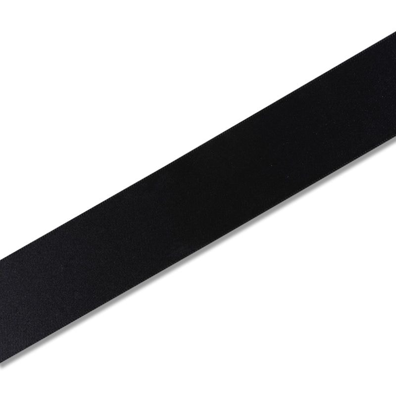 （まとめ買い）シモジマ HEIKO シングルサテンリボン 36mm幅x20m巻 黒 ラッピング用品 001420320 [x3セット]