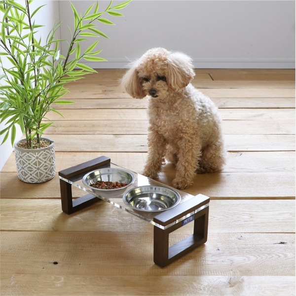 ペット用 食器 ペット用品 エサ皿 犬用 猫用 RIME ライム BR ブラウン