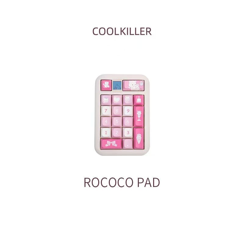 coolkiller Rococoホットプラグ対応トリプルモードテンキーパッド充電式携帯用可愛いテンキーパッド