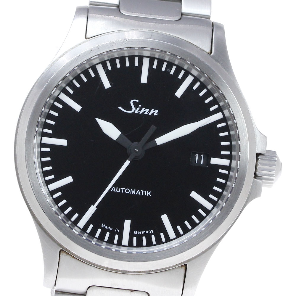 ジン Sinn 556 デイト 自動巻き メンズ 保証書付き_839155【中古】