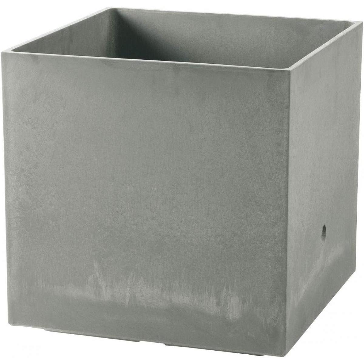 【I】【法人限定】リッチェル ラヴィーレ プランターWS キューブ45型 ライトグレー 170901 大型プランター 底面給水機能付【北海道・沖縄・離島 配送不可】【代引不