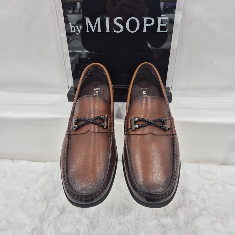 By 男性 クラシック カジュアル ローファー 122HT317FH203 MBROWN 4 JJ