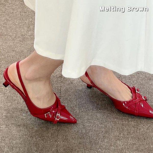 女性スリングバックヒール 夏の靴 5cm K02