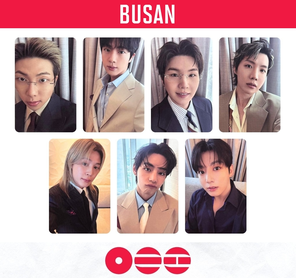 [公式 BUSAN CONCERT] BTS WORLD TOUR ARIRANG IN BUSAN PHOTOCARD SET 7PC