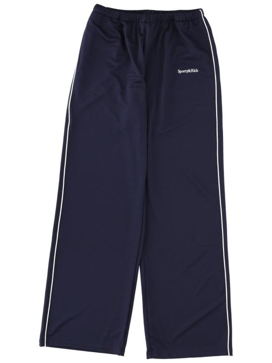 SPORTY & RICH Men Straight Pants PA05464300BL107 DARKNAVY WHITE BLUE