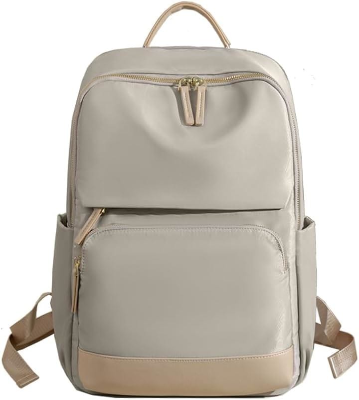 PCリュック レディース ビジネスリュック PC収納 パソコンリュック 大容量 A4 15.6インチPC対応 キャリーオン機能 背面ポケット 撥水耐傷( グレー)