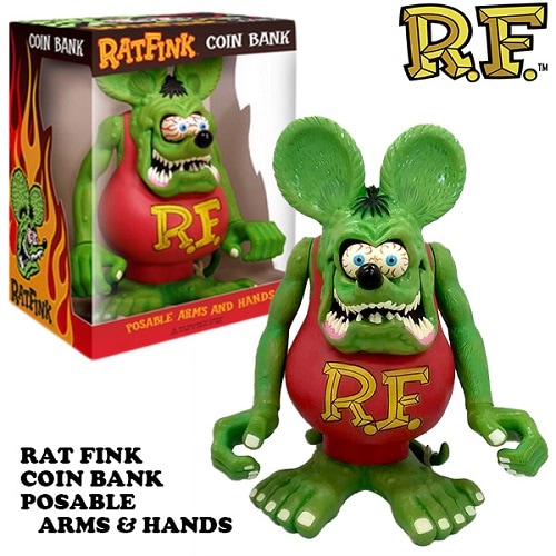 ラットフィンク コインバンク POSABLE ARMS & HANDS 【RAT FINK】 【FUNKO】 貯金箱 アメリカン グッズ インテリア