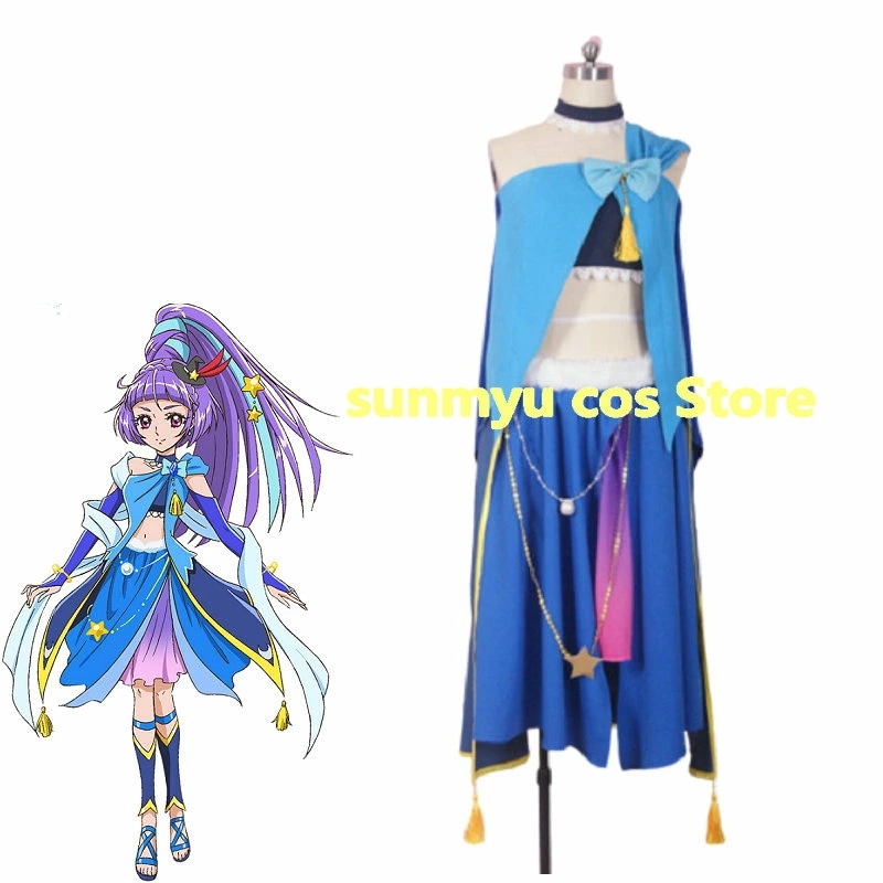 魔法使いプリキュア キュアマジカル（サファイアスタイル）コスプレ衣装　オーダーサイズ可