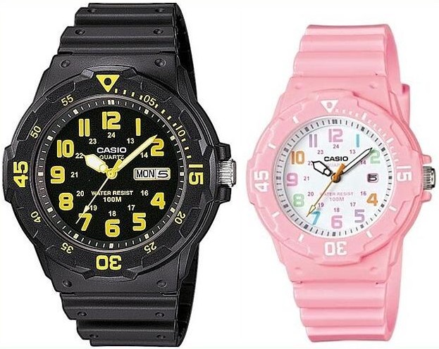 ペアウォッチ 腕時計 ラバーベルト 海外モデル MRW-200H-9B/LRW-200H-4B2