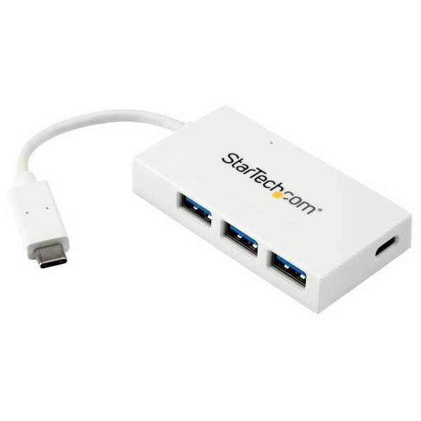 HB30C3A1CFBW ホワイト [USB-C接続4ポート増設USB3.0ハブ]