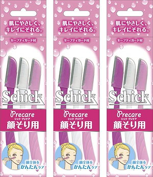 シック Schick Lディスポ 使い捨て 顔そり用 (3本入)×3個 セーフィガード付 女性 カミソリ フェイス