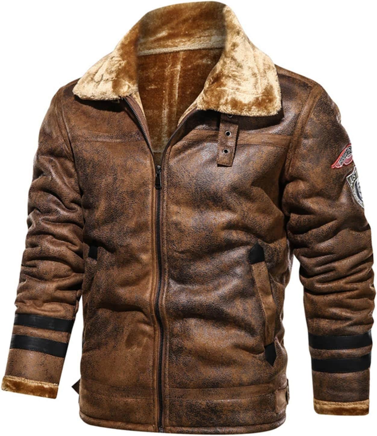 秋冬 革ジャン フェイクムートン セーム革ジャケット 防寒コート ライダースジャケット メンズ 裏ボア 防風 保温 カジュアル ブルゾンジャケット 厚手 ジッパー オシャレ 大きいサイズ バイクジャケ