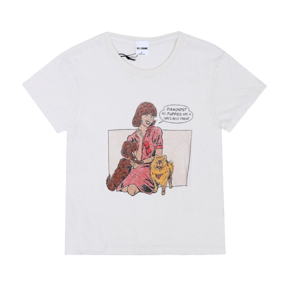 リダン 50S ボックス パピー レディース 半袖Tシャツ 024-02WBXT004