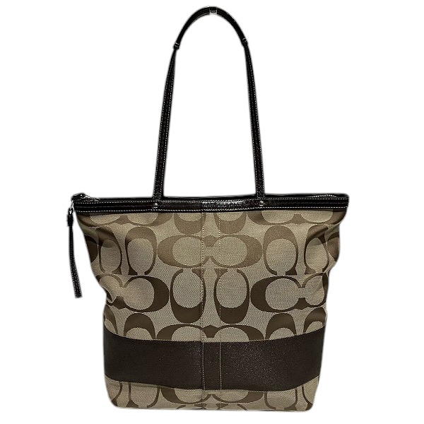 コーチ シグネチャー F13549 バッグ トートバッグ ショルダーバッグ レディース【中古】