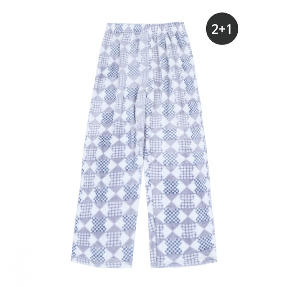 (ノーブルジーンズ) ミンクスリープパンツ 2+1 ウィンターパジャマメンズバンディングミンクホームウェアパジャマ