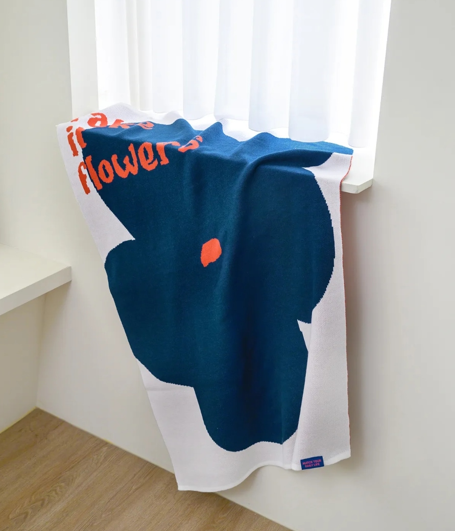 [MIX&MATCH] Fake Design Pattern Knit Blanket