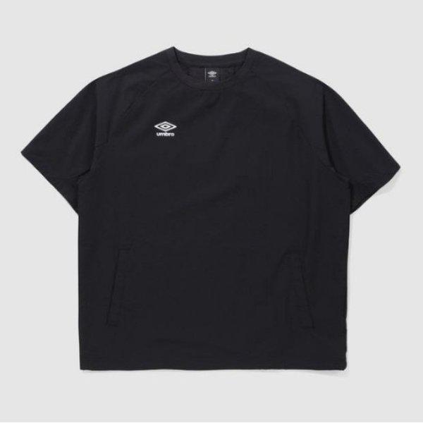 半袖Tシャツ JQS UQ121SWT32-BLK アクティブ オールラウンド ストレッチ 半袖ピステ / BLACK
