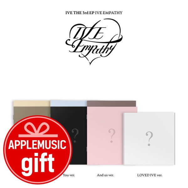 【予約】 (4 Ver./セット) [APPLE MUSIC Gift] IVE - 3rd EP Album IVE EMPATHY