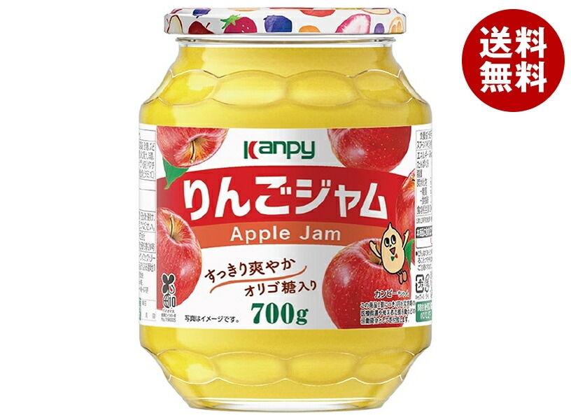 カンピー りんごジャム 700g瓶×6個入×（2ケース）